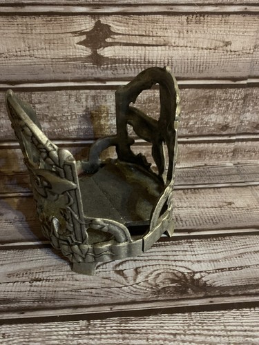 Carson Jar Pillar Candle Holder 2000 Butterfly Pewter - Picture 2 of 4