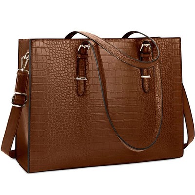 Laptop Bag for Women 15.6 inch Laptop Tote Bag Leather Classy Computer Briefc...