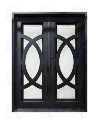 Le-Channel Design Double Iron Doors (operable glass & screen)