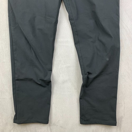 Lululemon Mens 32 Black Chino ABC Pant Classic Tapered Warpstreme Slim Fit 32x31 - Picture 3 of 11