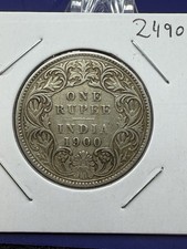 India-British 1 Rupee - 1900 - KM#492 (#2490)