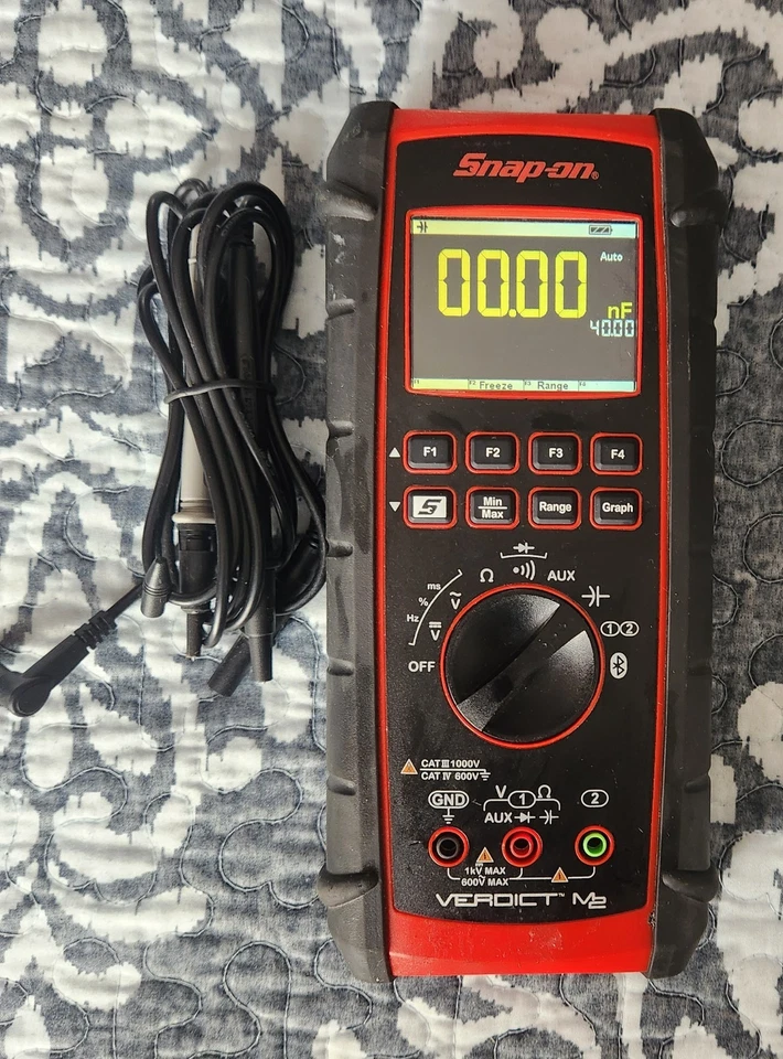 Snap-on Verdict M2 Diagnostic Digital Multimeter **READ** - Image 4 of 4