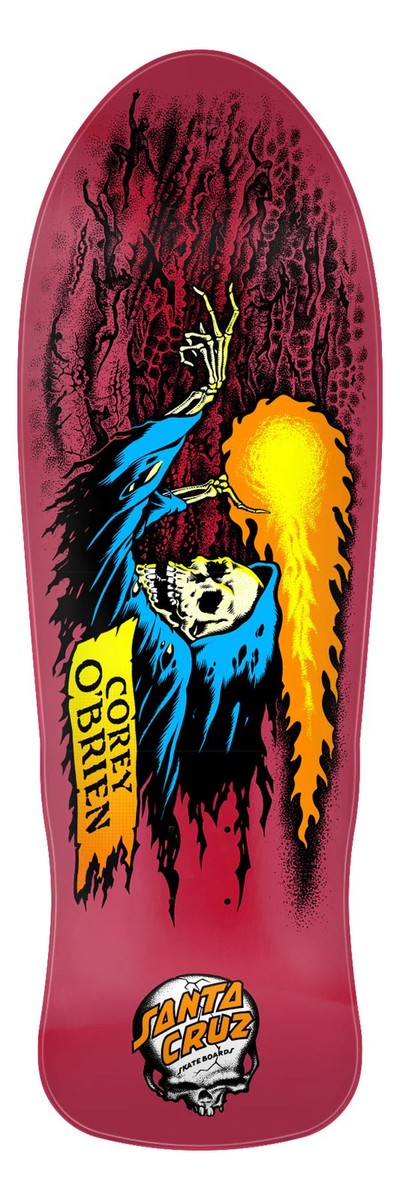 Santa Cruz Corey O'Brien REAPER Skateboard Deck METALLIC RED | eBay