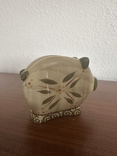 Temptations by Tara Old World Green Pig Napkin Holder - Picture 3 of 9