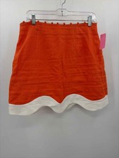 Pre-Owned Staud Orange Size 10 Mini Skirt
