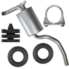 Endtopf Auspuff Endschalld&auml;mpfer f&uuml;r Mercedes 190 W201 2.0i 2.0 D