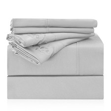 Twin Size Sheet Set - 4 Piece Hotel Luxury Wrinkle-Free Microfiber Sheet, Oek...