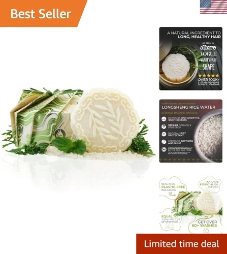 Handcrafted Tea Tree Mint Shampoo Bar - Eco-Friendly Care for All Hair Types