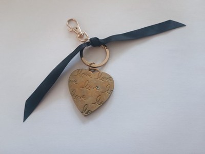 Large keychain heart perfume care cream LIERAC PARIS keychain vintage