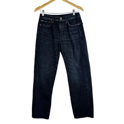 American Eagle AEO 90s Boyfriend Black Jeans Women's Size 6 High Rise Stretch