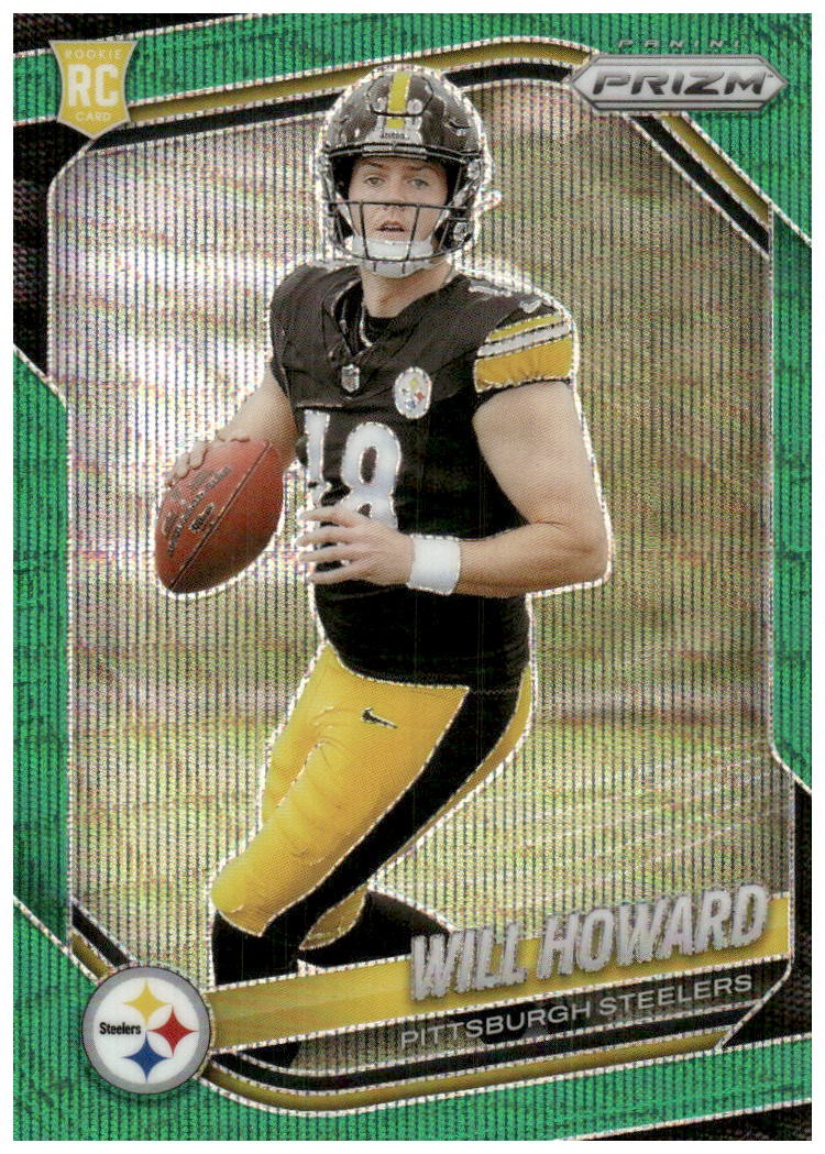 2025 Panini Prizm #367 Will Howard Green Wave