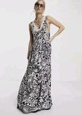 Free People Tiers For You Floral Printed Maxi Dress Pink & Black Size XS