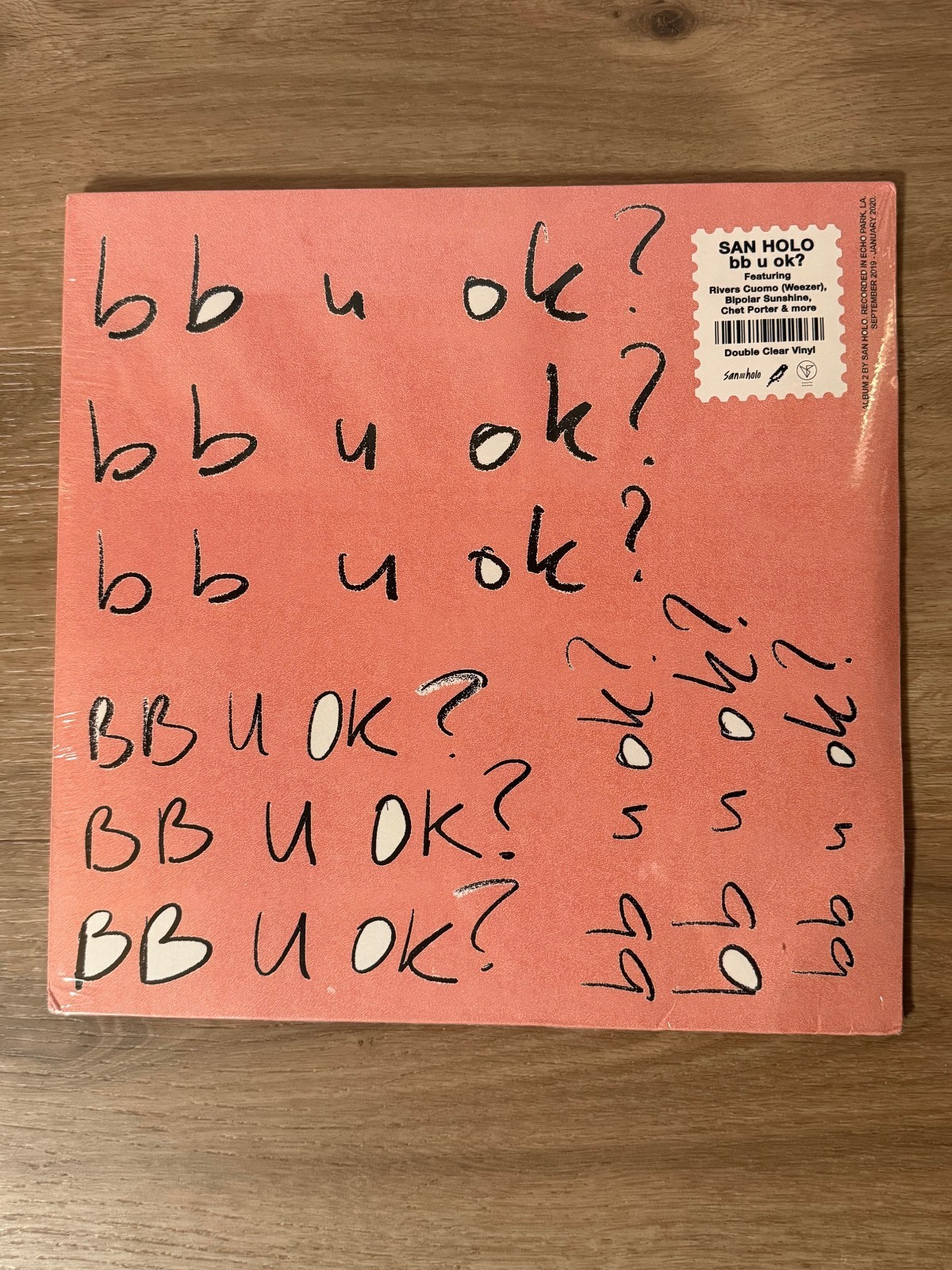 Bb U Ok? - 2 X LP - Clear Vinyl Album - Downtempo Record