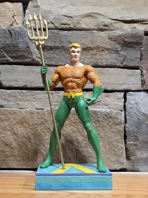 AQUAMAN DC Comics by Jim Shore, KING OF THE SEVEN SEAS (6003026)  Large 10.25''