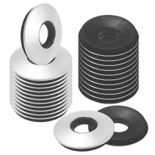 60-Pack Bonded Sealing Rubber Washers, 1/4" x 5/8" OD Neoprene Washer Gasket