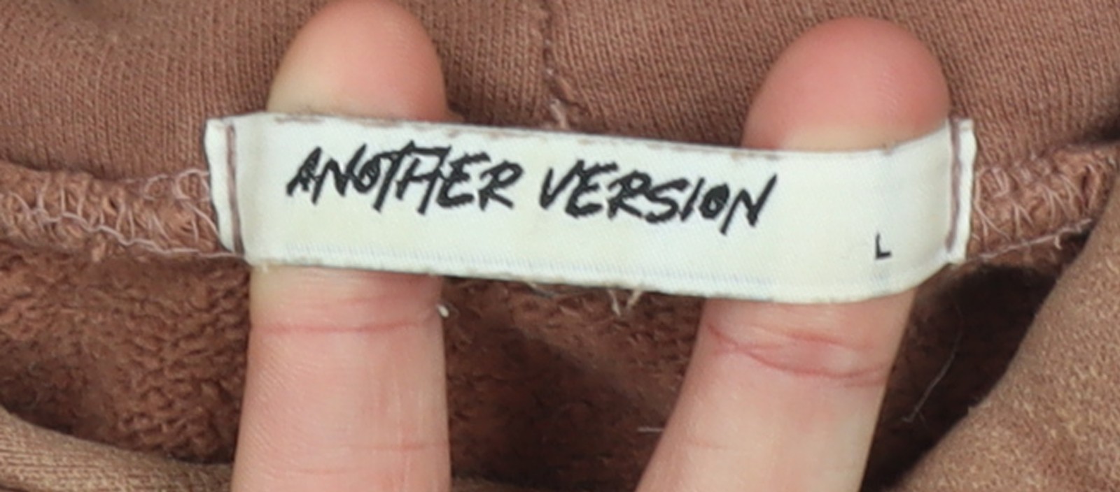 Another Version Women’s Brown Pullover Hoodie Siz… - image 4