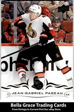 2018-19 Upper Deck #128 Jean-Gabriel Pageau Ottawa Senators NHL Hockey