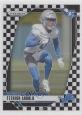 2024 Panini Prizm Rookies Black & White Checker Prizm Terrion Arnold #389 1jv4