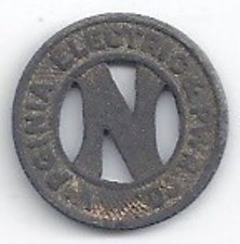 Virginia Electric & Pwr Co-Norfolk, Virginia Transit Token  VA 580 H