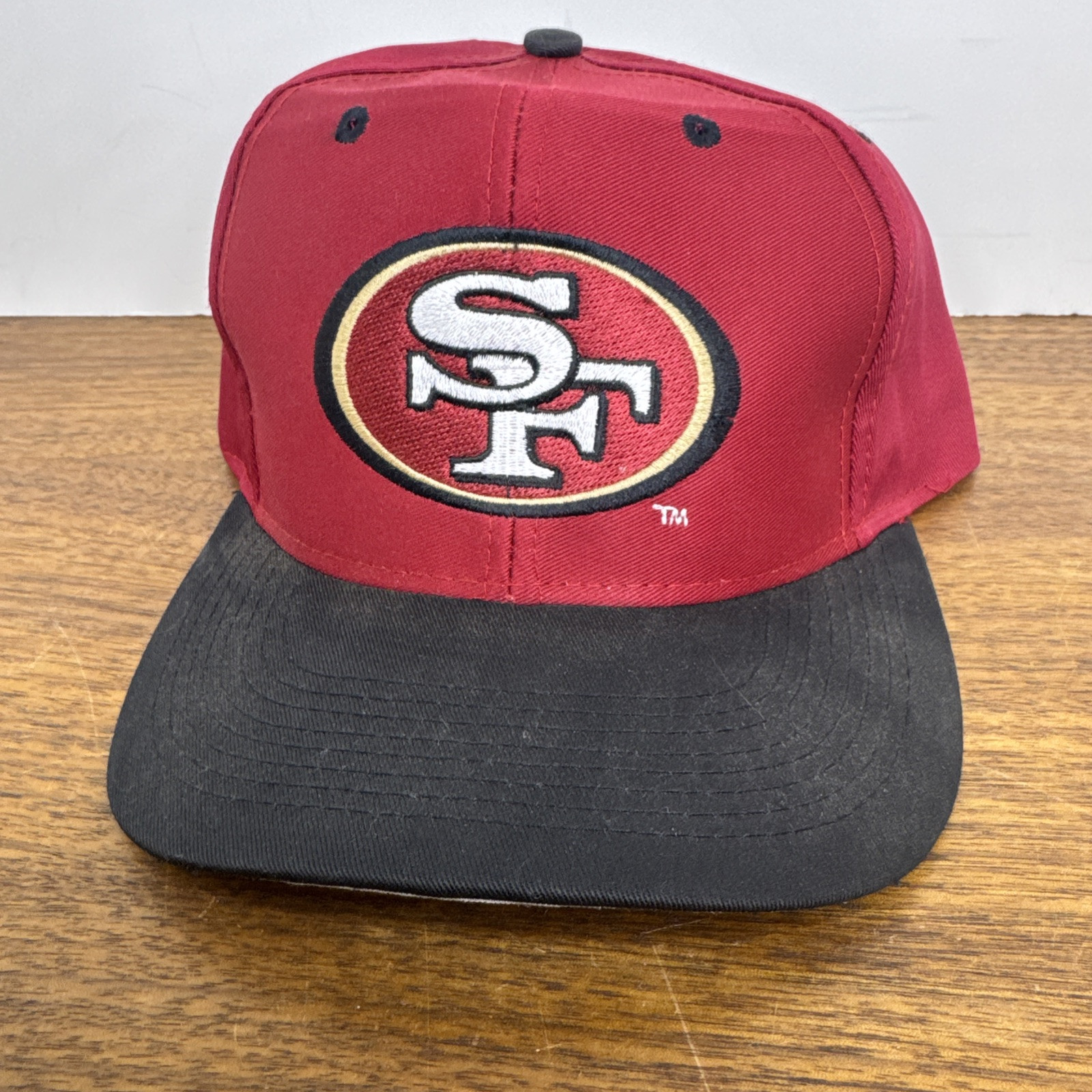 Vintage San Francisco 49ers Hat Cap Snapback Red Logo 7 NFL Football Adjustable
