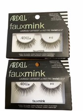 Ardell Faux Mink Lashes 812 Luxuriously Lightweight Knot-Free Invisiband 2 Packs