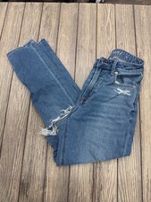 American Eagle Womens Denim Shorts Distressed Comfort Stretch Size 0