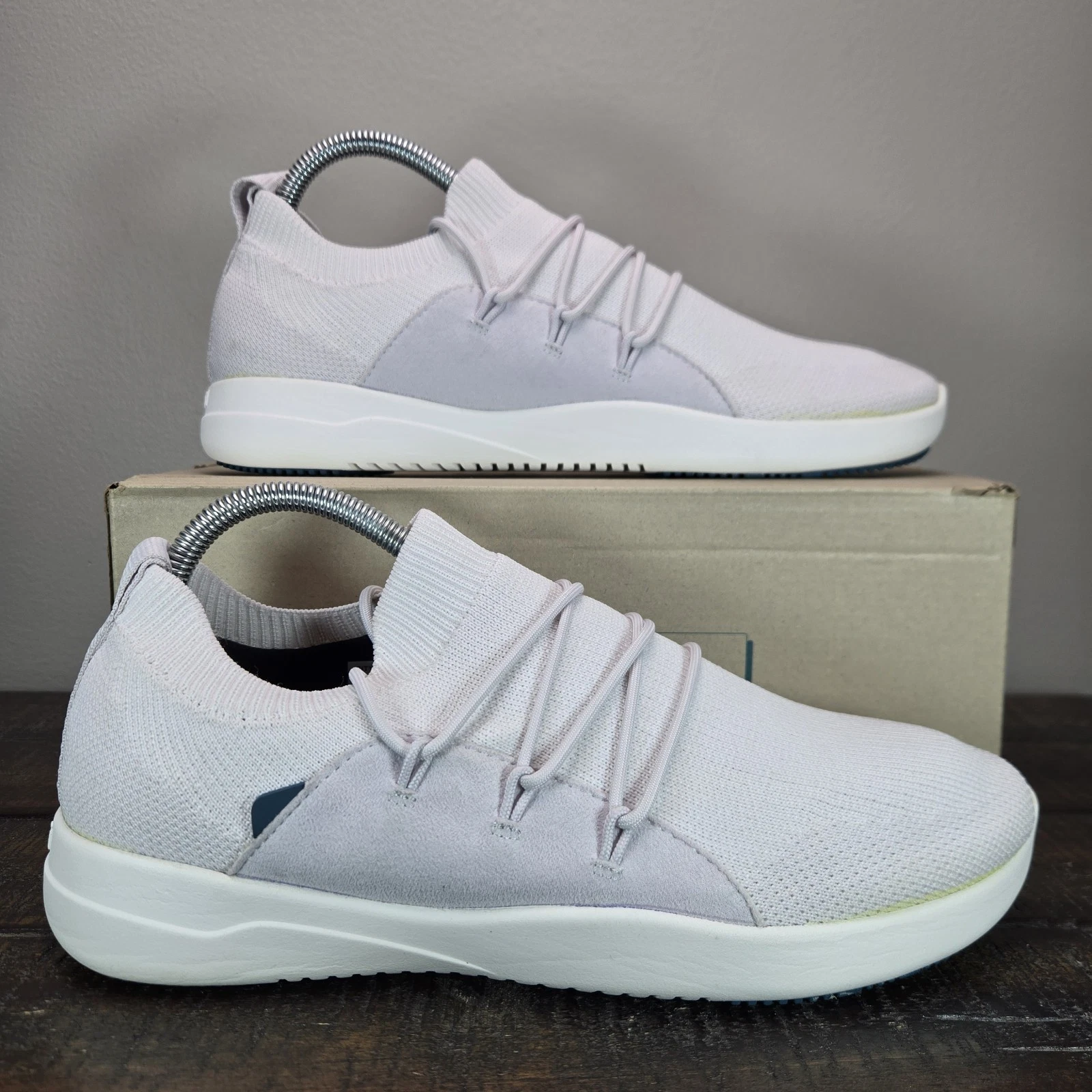 Vessi Cityscape Classic Mens Size 8 Lace Up Waterproof Shoes Birch White