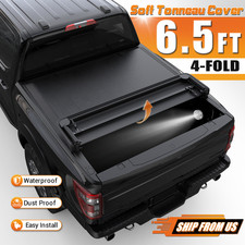 6.4ft6.5ft 4fold Tonneau Cover Truck Bed For 2003-2026 Dodge Ram 1500 2500 3500