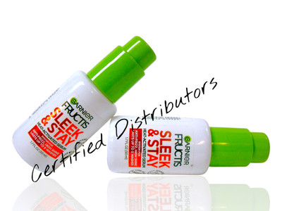 (2-Pack) Garnier Fructis Sleek and Shine Stay Heat Activated Hair Serum 1.7 oz.