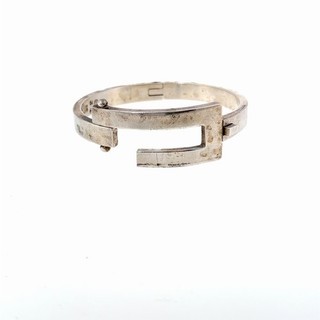 MODERNIST CONQUISTADOR TAXCO MEXICO HINGED BANGLE BRACELET STERLING SILVER