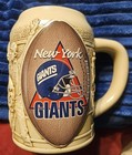 Vintage New York Giants Classic Beer Stein Mug 3D Relief Estate Item As Is Good  — photo 1