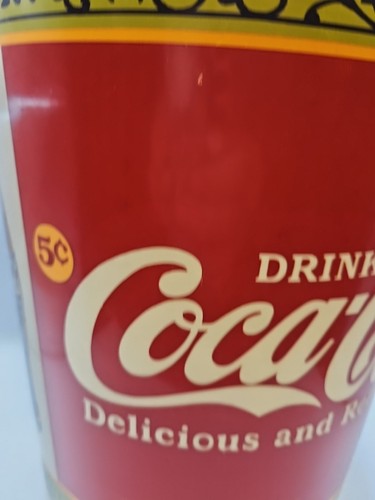 Drink Coca-Cola Vintage Style Plastic Wastebasket 10" Tall - Picture 7 of 16