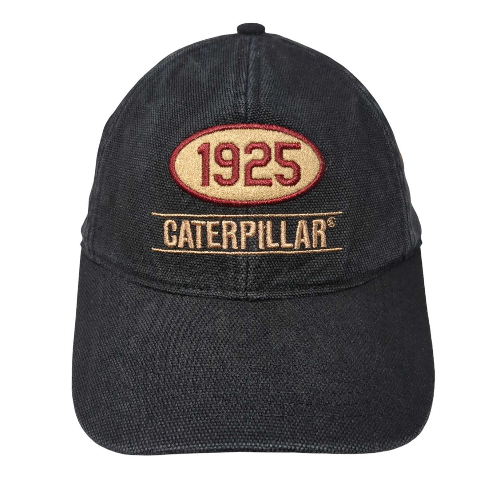 Caterpillar 1925 Strapback Baseball Cap Black One… - image 1