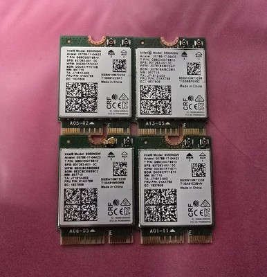 Lot of four (4) Intel 9560NGW Lenovo 01AX768 WiFi Bluetooth access cards
