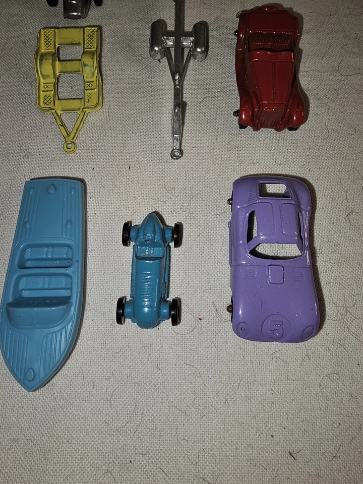 10 件老式 Tootsietoy 压铸汽车卡车保时捷 Corvette 皮卡 更多  — 第 2/4 张图片