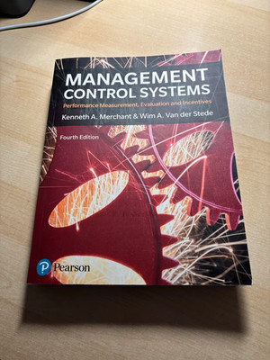 Management Control Systems 4th Edition von Kenneth Merchant (2017, Taschenbuch)