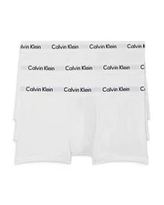 Calvin Klein Men's 3-Pack Classic Fit Stretch Low-Rise Trunk Underwear Small