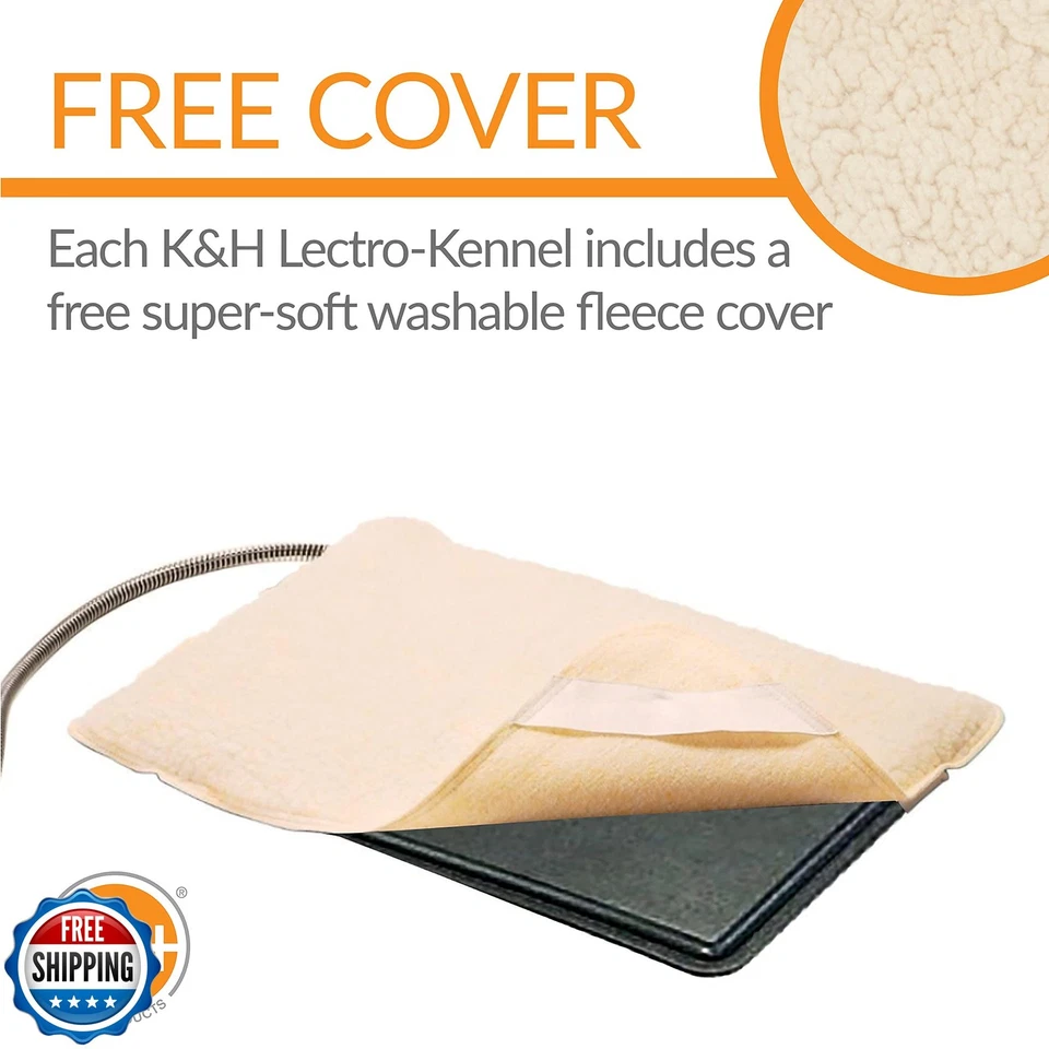 Almohadilla térmica para perros KandH Pet Products Lectro-Kennel exterior, ABS rígido duradero Pl Foto 4 de 4