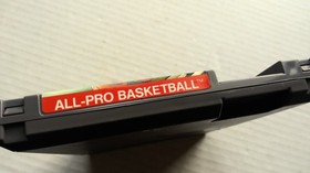 Vintage NES All-Pro Basketball Video Game Nintendo 1989 Cartridge 80s Toys 1980s