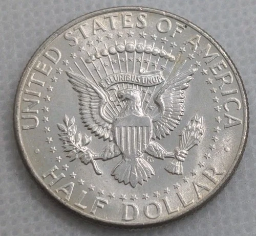 50 Cents USA 1964 Half Dollar 90% Silver Coin uncirculated UNC
