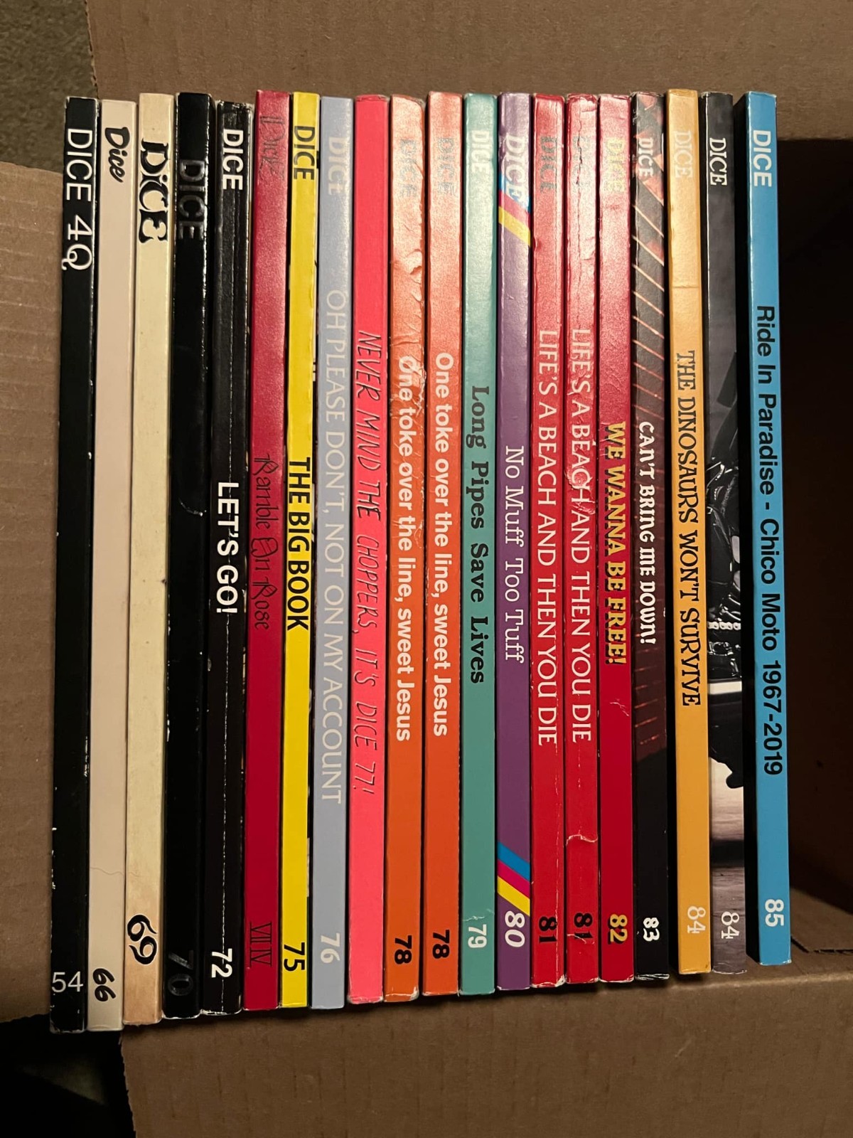 DicE Magazine set 20 Chopper Bobber Hot Rod Culture Zine 4Q Matt Davis Harley