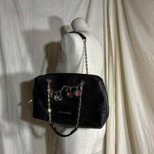 Borsa MOSCHINO LOVE in pelle con catena con ciondolo nera taglia 23; 37; 52