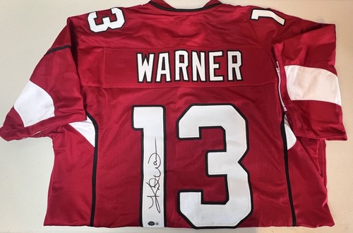 Kurt Warner Autographed Signed Arizona Cardinals Auto Cardinals NFL Jersey Beckett Authenticated 