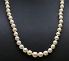 MIKIMOTO Graduated Akoya Cultured Pearl 6.5mm-10mm Strand Necklace Vtg 14K Clasp — photo 3