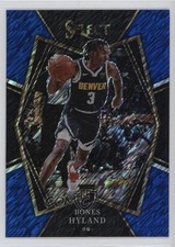 2021-22 Panini Select Premier Level Blue Shimmer Prizm Bones Hyland #174 12g7