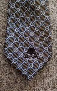 Disney Parks Star Wars Darth Vader Silk Tie Dress Adult Excellent 