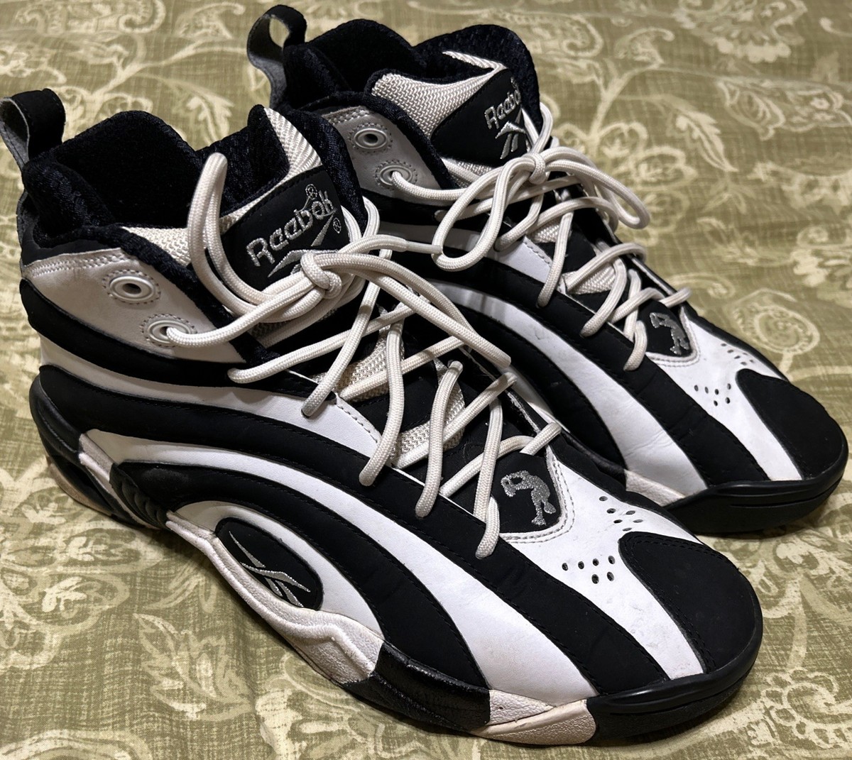 Size 9.5 - Reebok Shaqnosis OG Black White for sale online | eBay