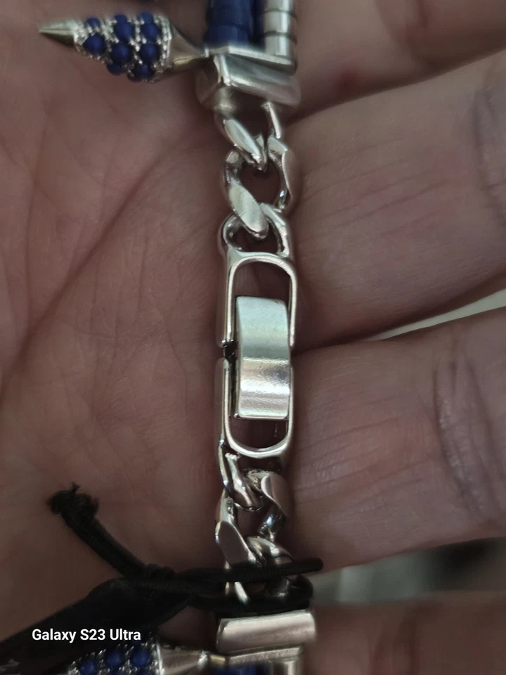 Cuentas Noir Ripple Water chapadas en oro de 18 quilates - turquesa- Foto 4 de 4