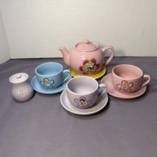 Disney Princess 11 Pieces Mini Porcelain Tea Cup Saucer Teapot  Cream W/lid Set