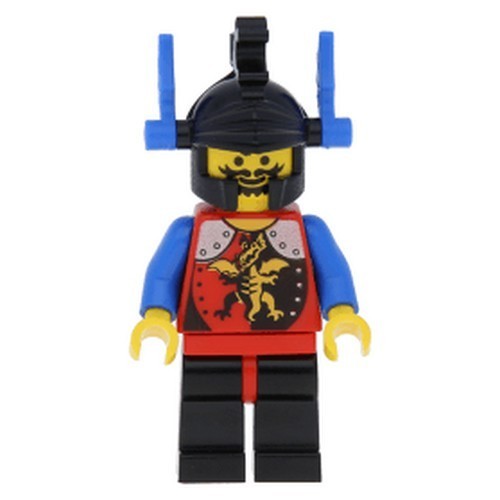 Minifig LEGO Castle 6048 Chevalier Dragon avec Jambes Noires cas015